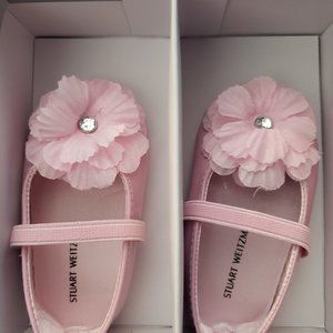 NEW Stuart Weitzman: Pink Baby Bud Shoes (Size 2)